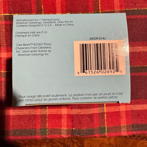 Tenderheart Bear, A Care Bear Christmas Ornament, 2003 collectibles - Picture 4 of 4